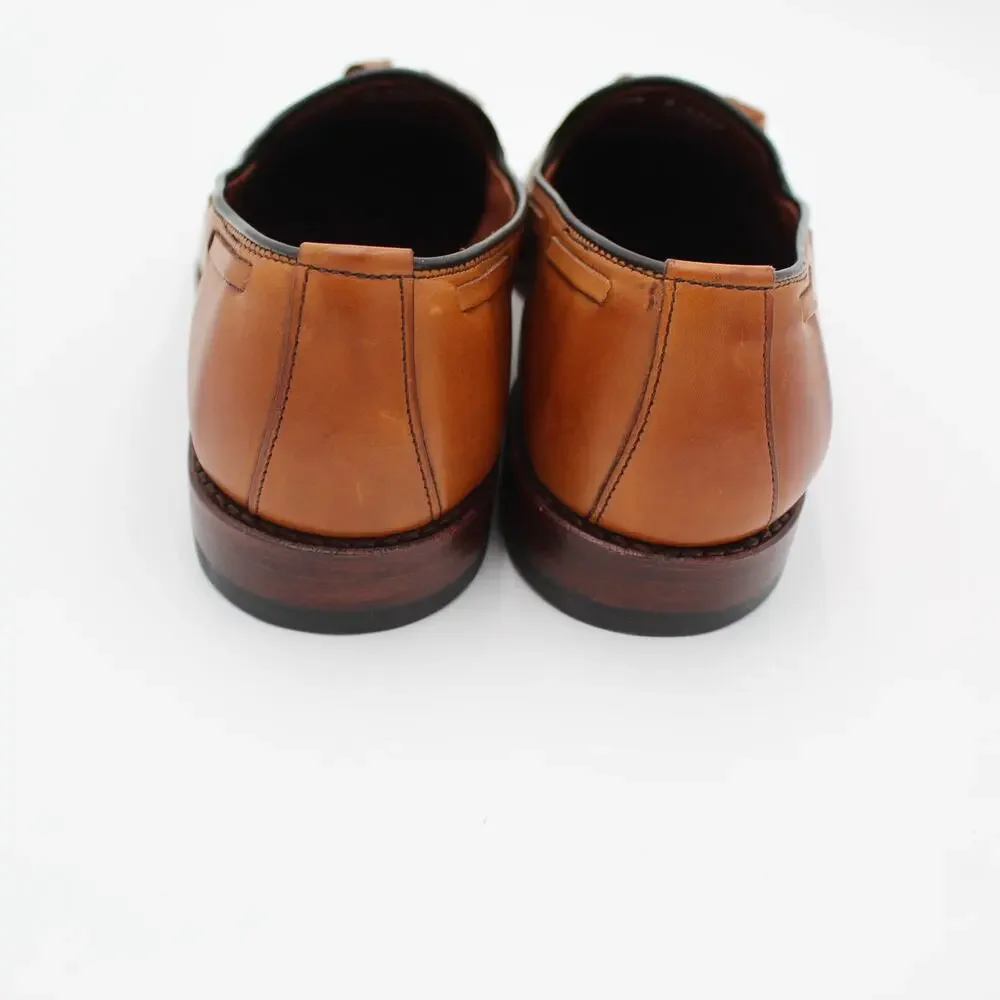 Allen Edmonds Grayson Tassel Loafers Mens 10.5 B Brown Leather Dress Shoe Office